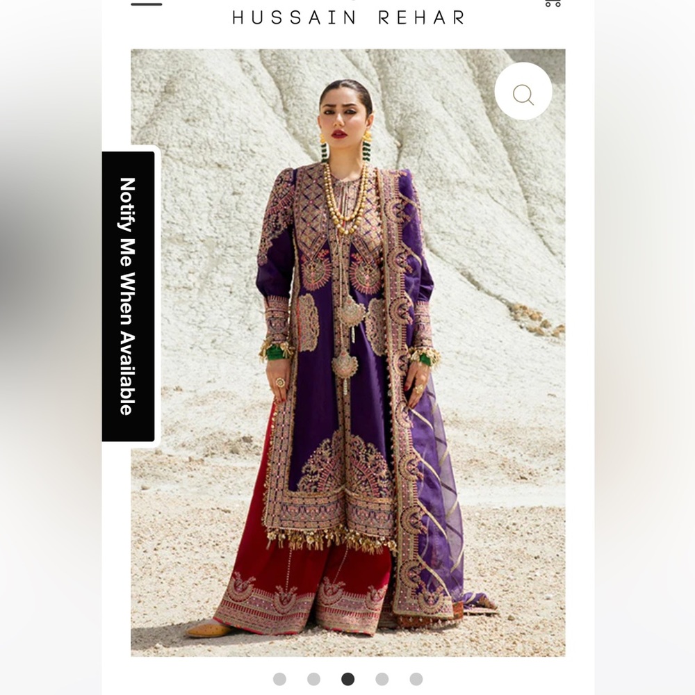 Hussain Rehar. Article Zrah. Stitched 3 piece- Size small